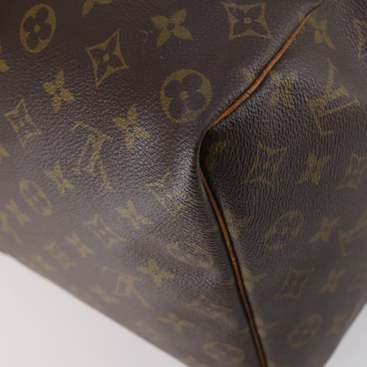 Louis Vuitton Keepall Bag Monogram Canvas Brown Canvas Travel Bag Bag (Pre-Owned)