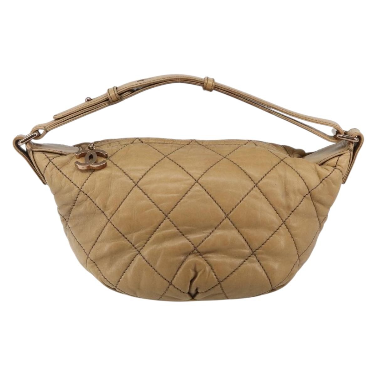 Chanel Cloudy Bundle Hobo Quilted Lambskin Brown Leather Bag (Pre-Owned)