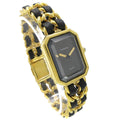 Chanel Premiere Rock Quartz Watch Plated Metal And Leather Watch (Pre-Owned)