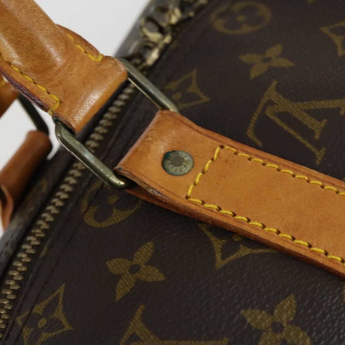 Louis Vuitton Keepall Bag Monogram Canvas Brown Canvas Travel Bag Bag (Pre-Owned)