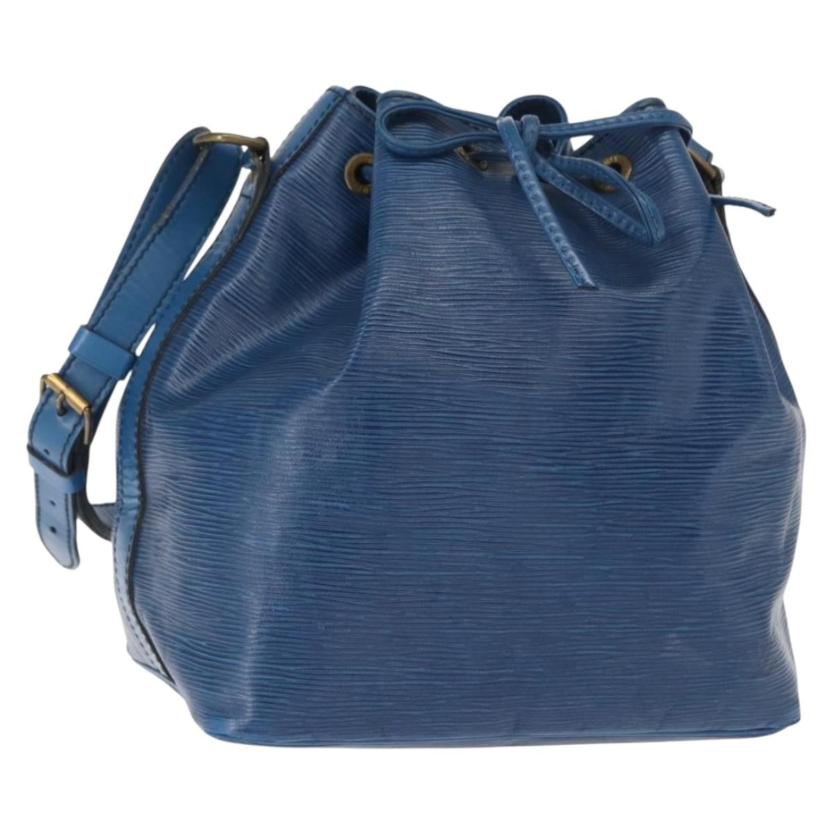 Louis Vuitton Noe Handbag Epi Leather Blue Leather Shoulder Bag Bag (Pre-Owned)