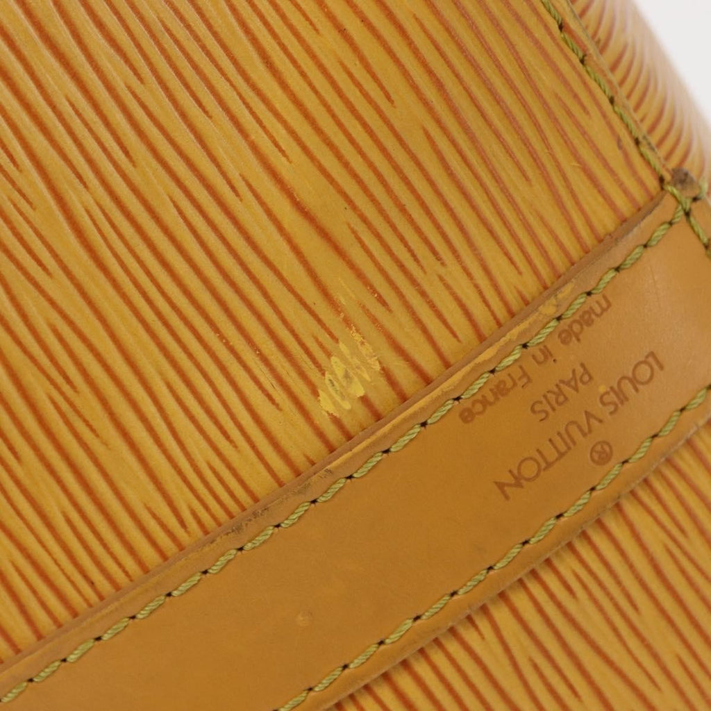 Louis Vuitton Petit Noe Handbag Epi Leather Yellow Leather Shoulder Bag Bag (Pre-Owned)