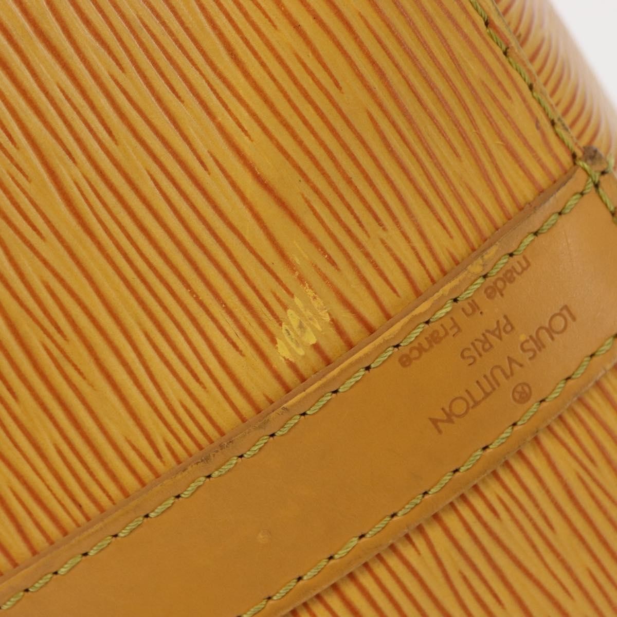 Louis Vuitton Petit Noe Handbag Epi Leather Yellow Leather Shoulder Bag Bag (Pre-Owned)