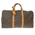 Louis Vuitton Keepall Bag Monogram Canvas Brown Canvas Travel Bag Bag (Pre-Owned)
