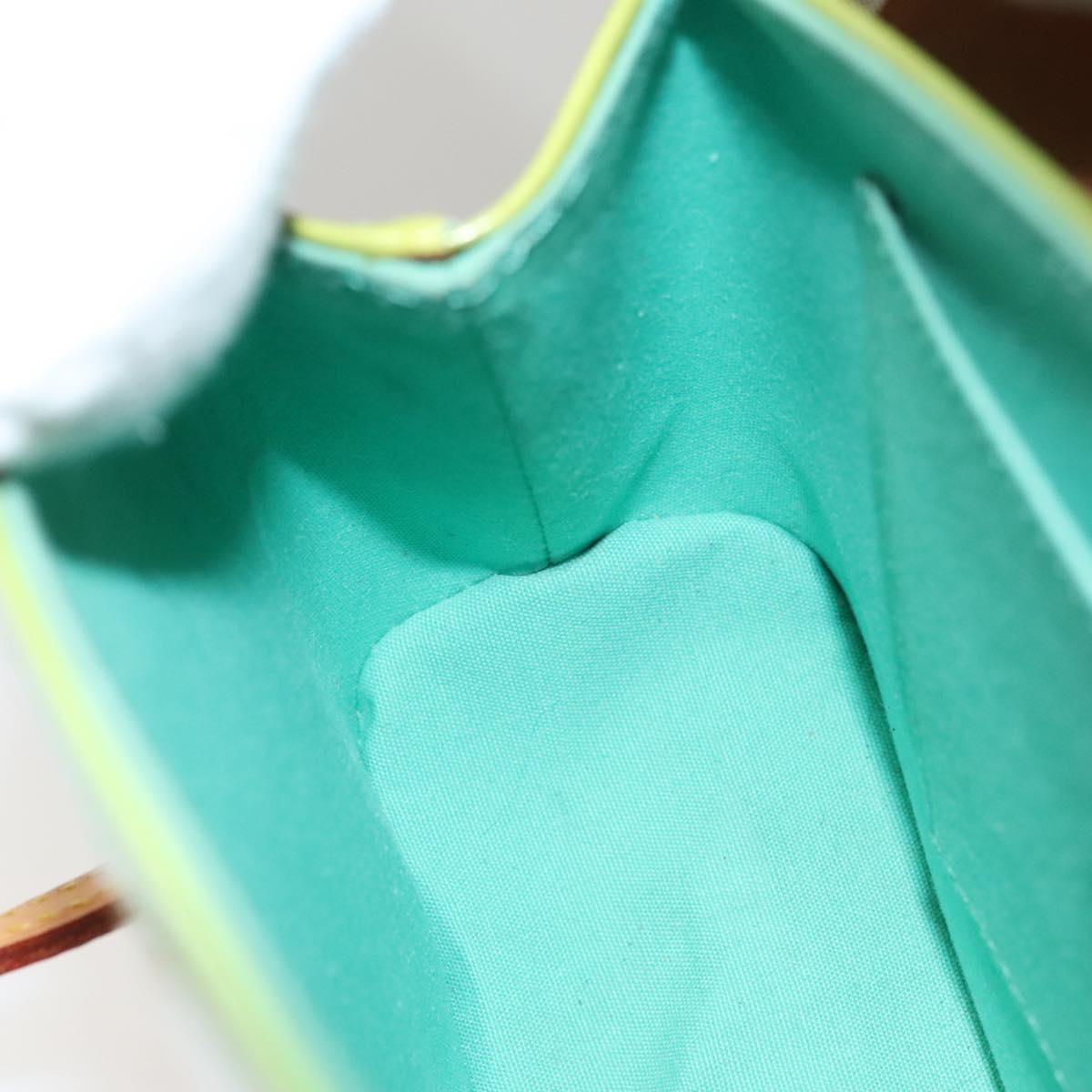 Louis Vuitton Biscayne Bay Handbag Monogram Vernis Green Patent_Leather Shoulder Bag Bag (Pre-Owned)