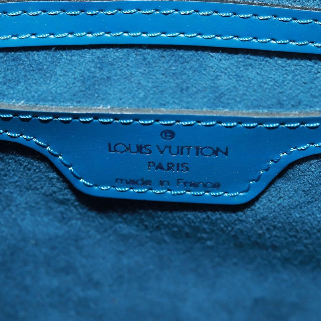 Louis Vuitton Soufflot Handbag Epi Leather Blue Leather Shoulder Bag Bag (Pre-Owned)