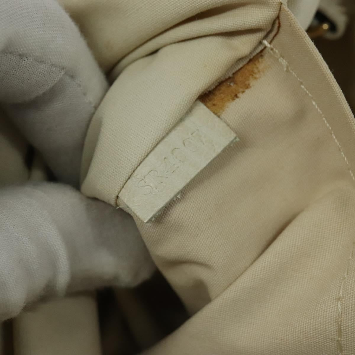 Louis Vuitton Marina Handbag Mini Lin Croisette Beige Canvas Handbag (Pre-Owned)