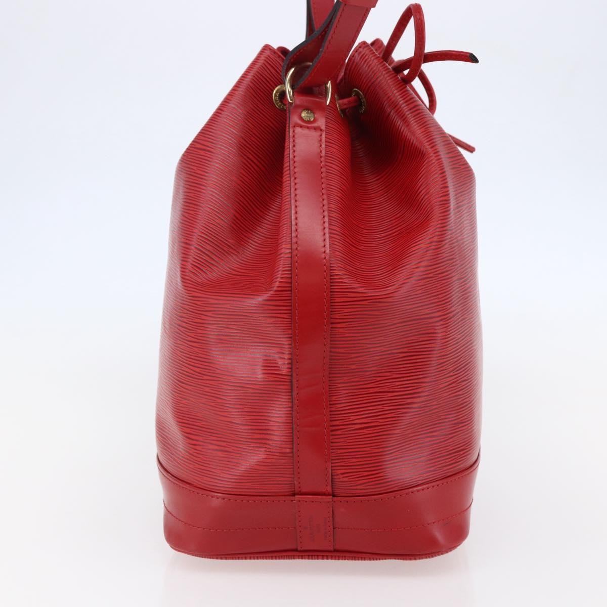 Louis Vuitton Noe Handbag Epi Leather Red Leather Bag (Pre-Owned)