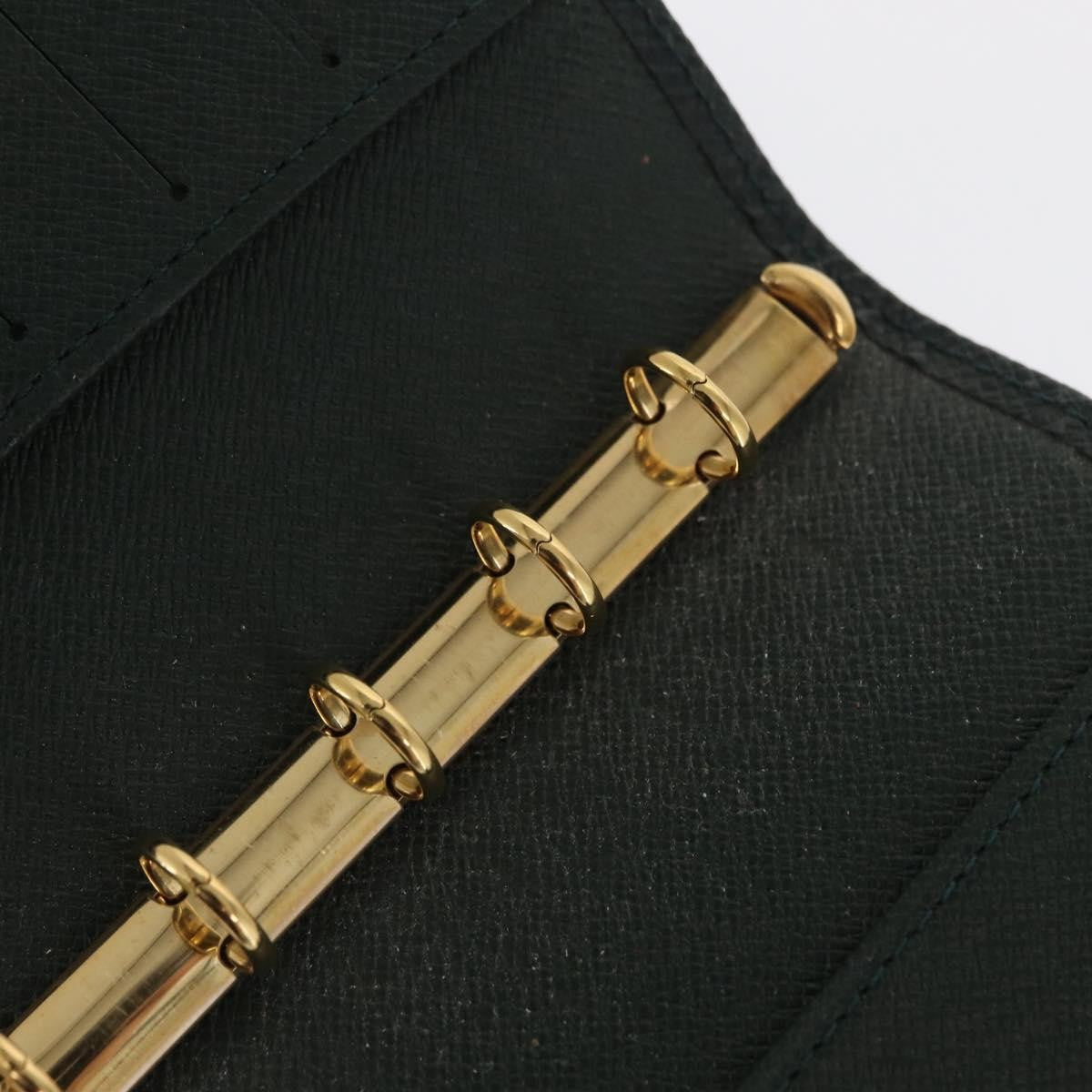 Louis Vuitton Agenda Cover Taiga Leather Green Leather Wallets Accessory (Pre-Owned)
