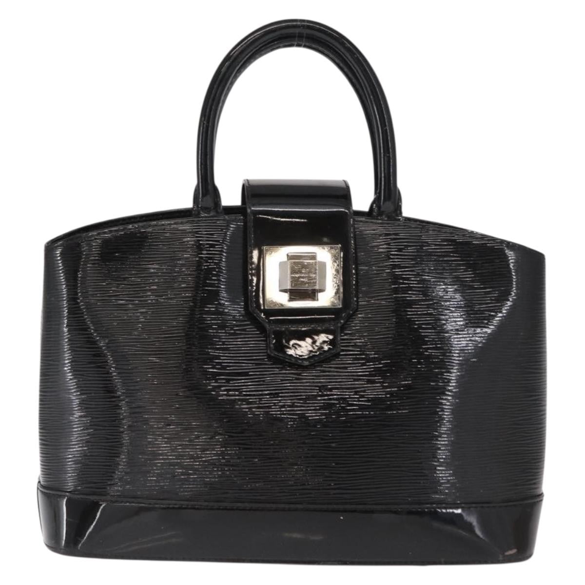 Louis Vuitton Mirabeau Handbag Electric Epi Leather Black Leather Handbag (Pre-Owned)