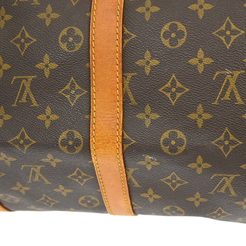 Louis Vuitton Keepall Bag Monogram Canvas Brown Canvas Travel Bag Bag (Pre-Owned)