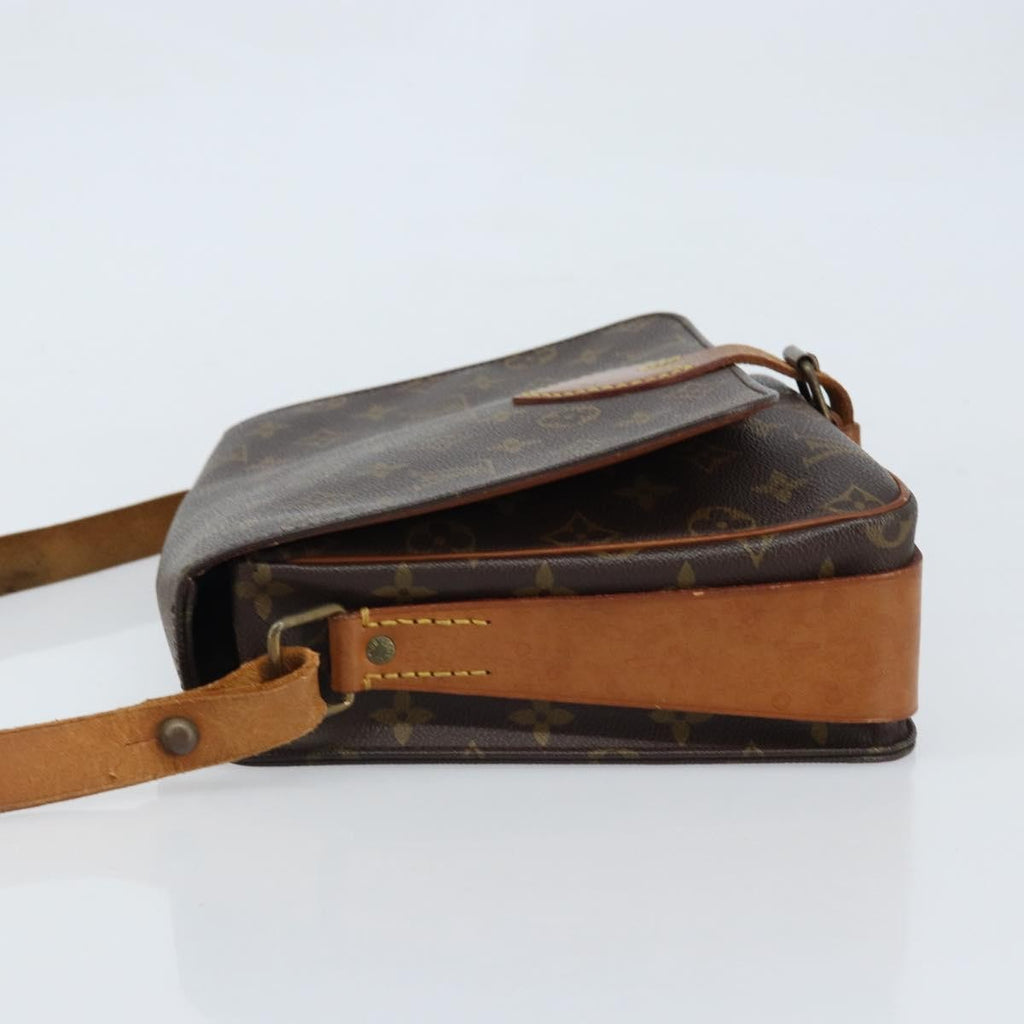 Louis Vuitton Cartouchiere Handbag Monogram Canvas Brown Canvas Shoulder Bag Bag (Pre-Owned)