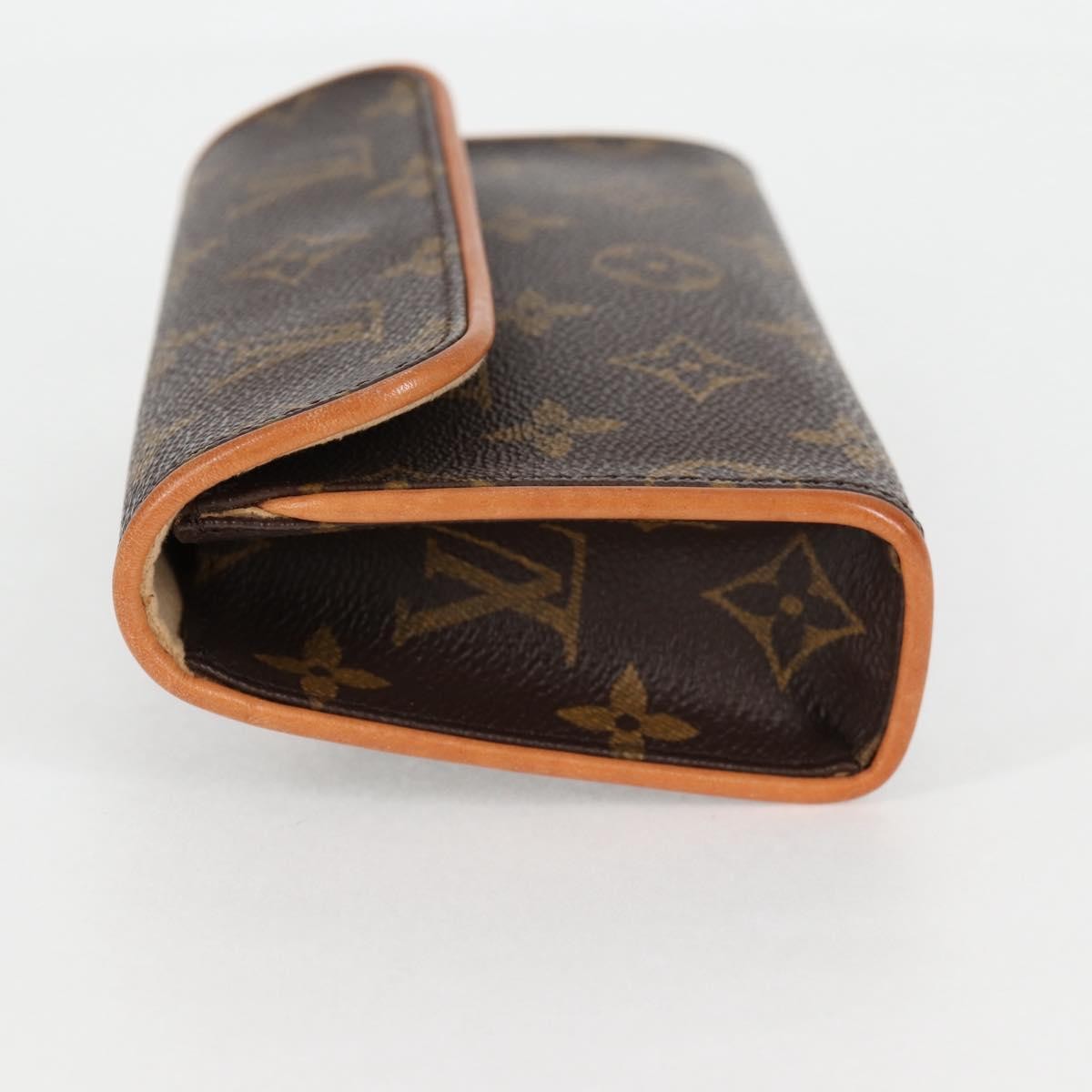 Louis Vuitton Florentine Waist Bag Monogram Canvas Brown Canvas Clutche & Pouche Bag (Pre-Owned)
