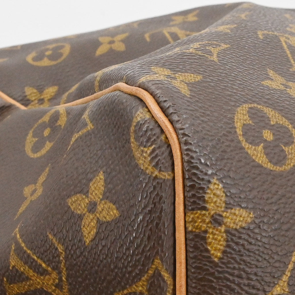 Louis Vuitton Keepall Bag Monogram Canvas Brown Canvas Travel Bag Bag (Pre-Owned)