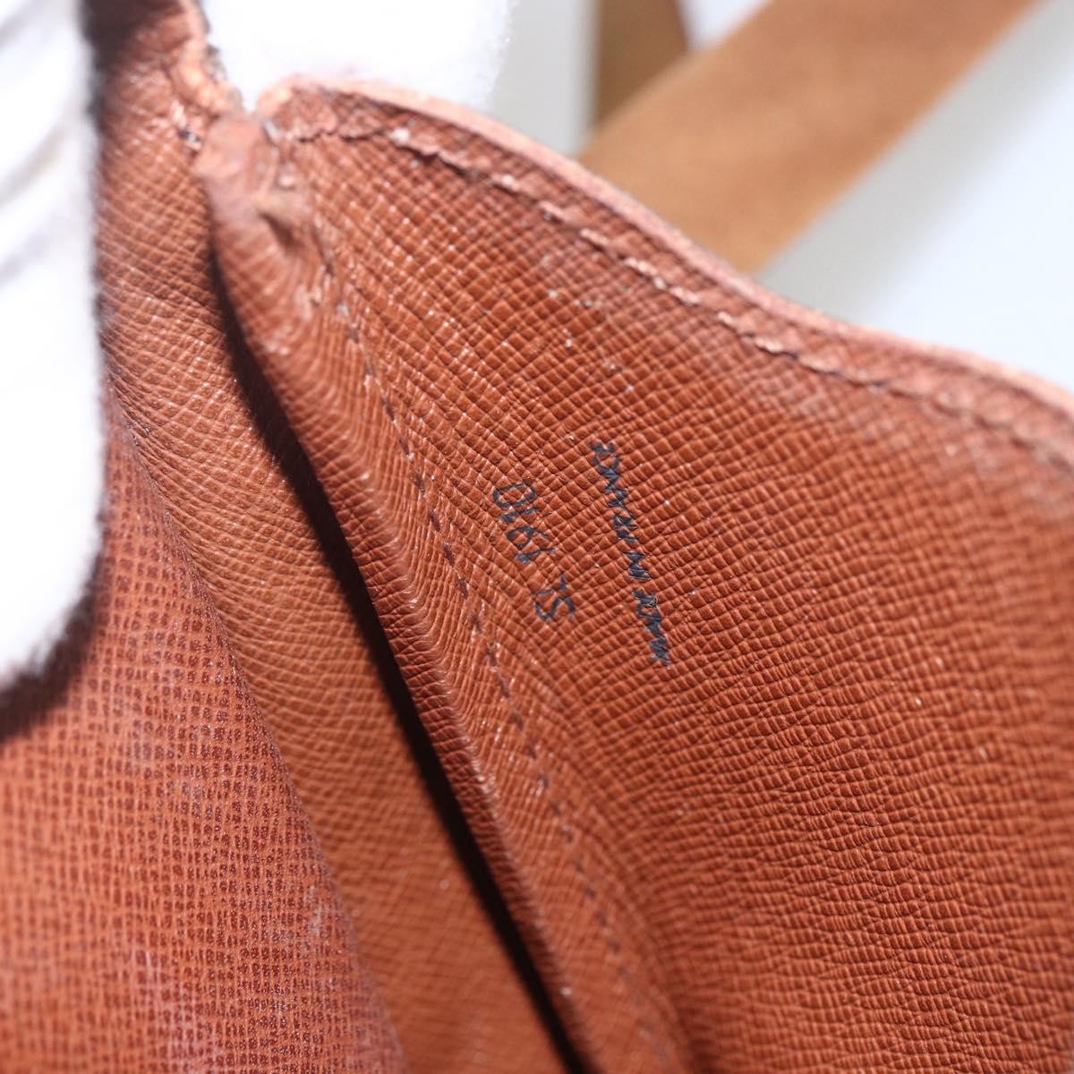 Louis Vuitton Cartouchiere Handbag Monogram Canvas Brown Canvas Shoulder Bag Bag (Pre-Owned)