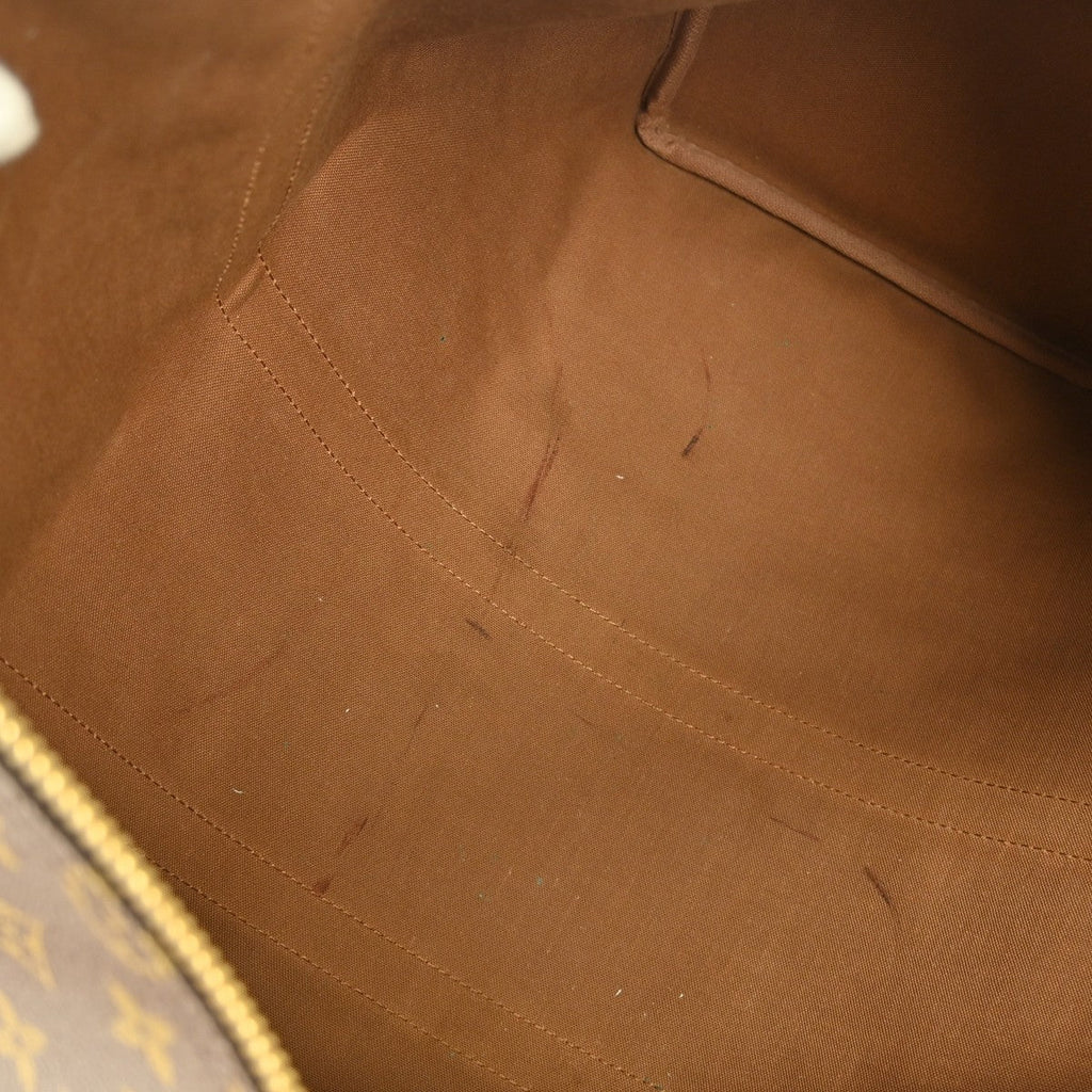 Louis Vuitton Keepall Bag Monogram Canvas Brown Canvas Travel Bag Bag (Pre-Owned)