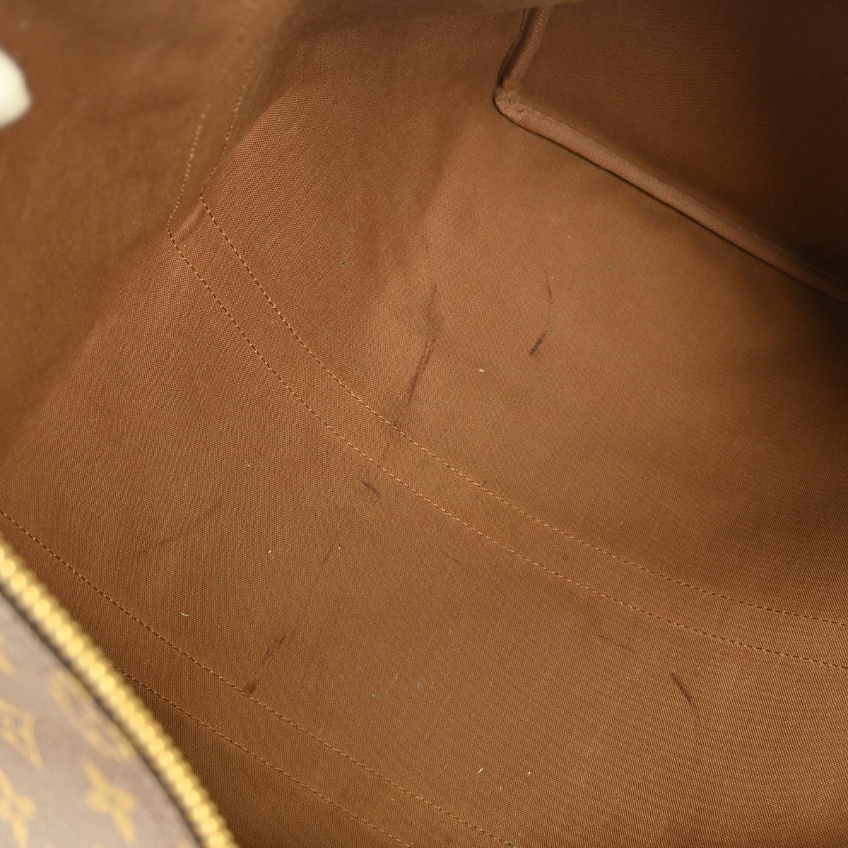 Louis Vuitton Keepall Bag Monogram Canvas Brown Canvas Travel Bag Bag (Pre-Owned)