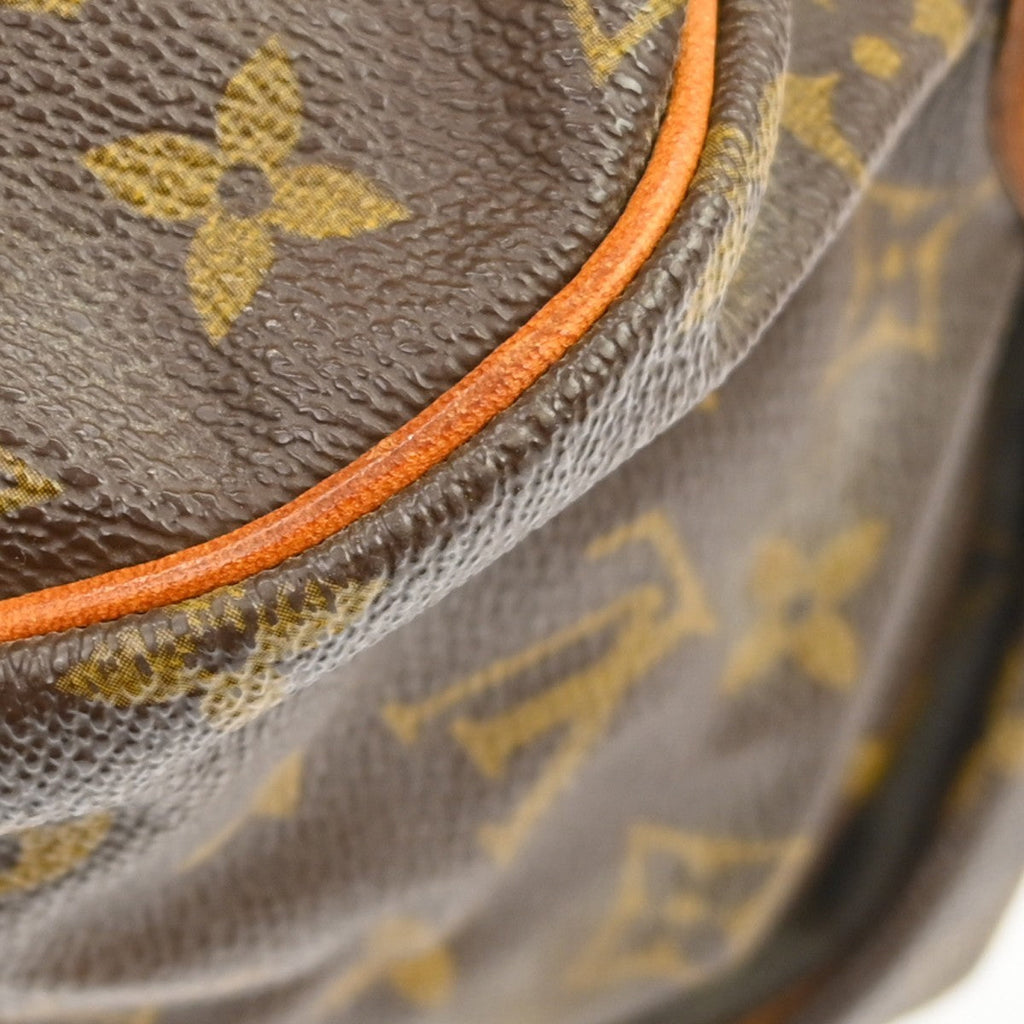Louis Vuitton Saumur Handbag Monogram Canvas Brown Canvas Shoulder Bag Bag (Pre-Owned)