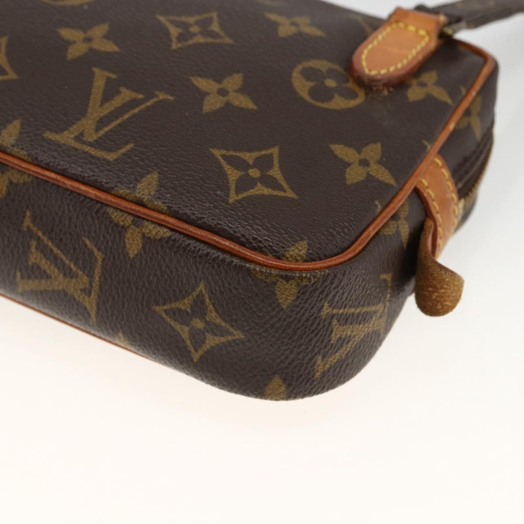 Louis Vuitton Pochette Marly Bandouliere Bag Monogram Canvas Brown Canvas Shoulder Bag Bag (Pre-Owned)
