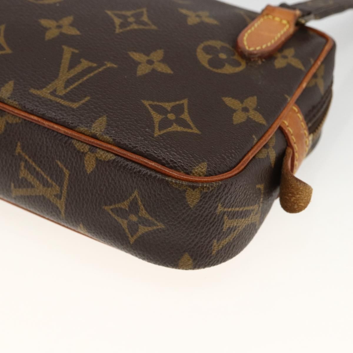 Louis Vuitton Pochette Marly Bandouliere Bag Monogram Canvas Brown Canvas Shoulder Bag Bag (Pre-Owned)