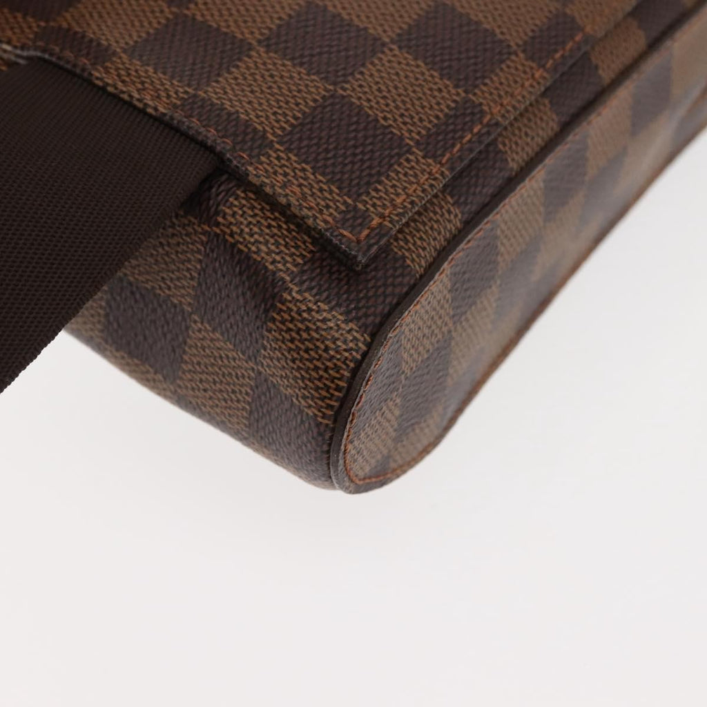 Louis Vuitton Geronimos Waist Bag Damier Brown Canvas Shoulder Bag Bag (Pre-Owned)