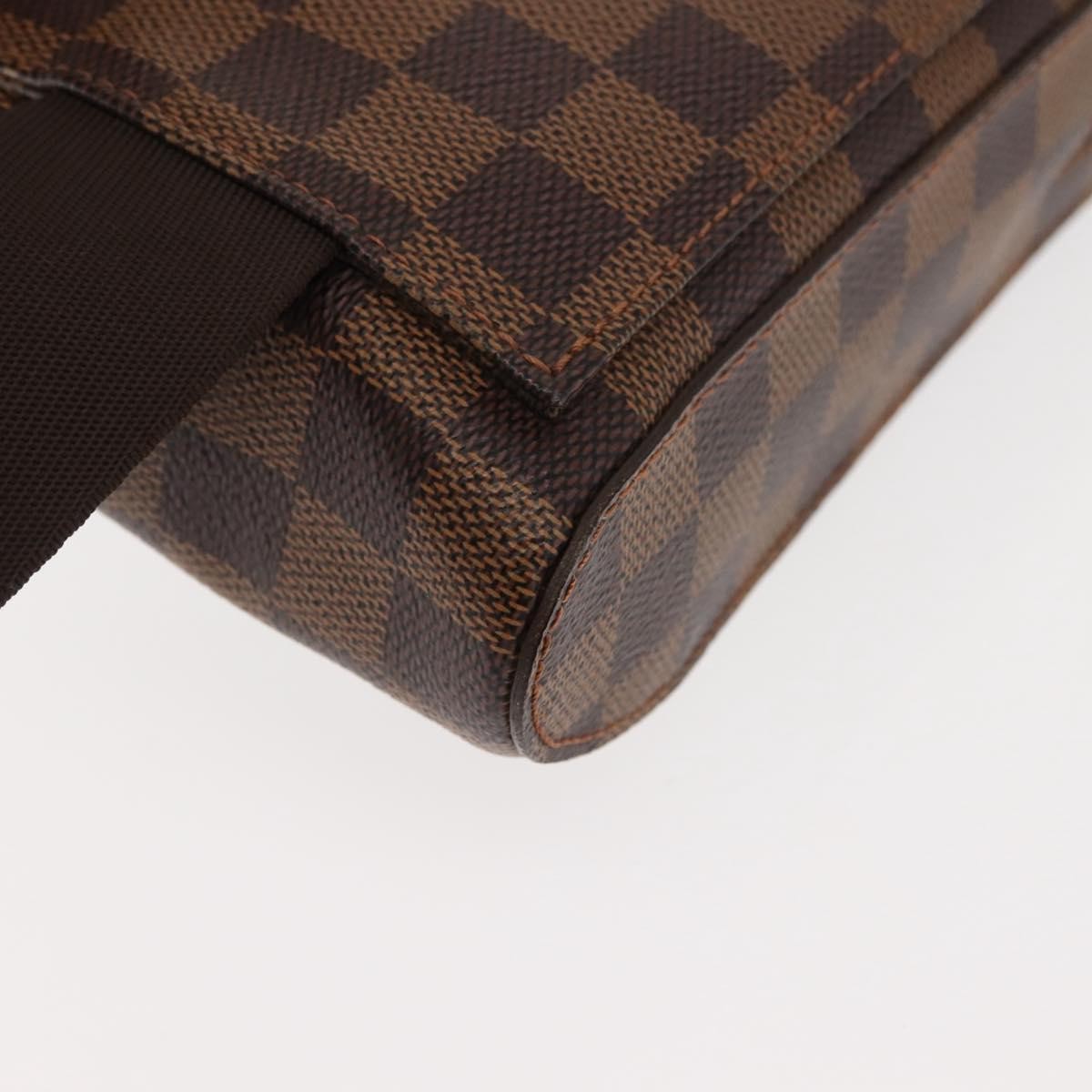 Louis Vuitton Geronimos Waist Bag Damier Brown Canvas Shoulder Bag Bag (Pre-Owned)