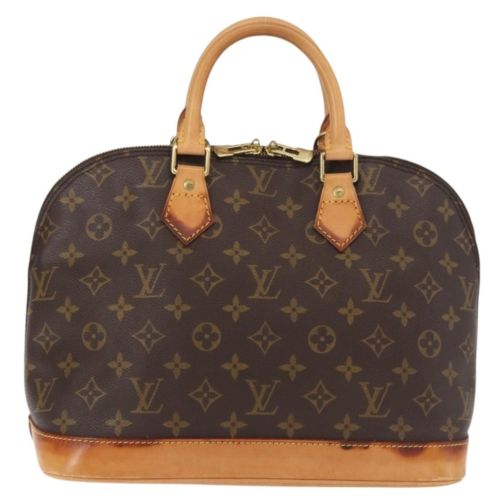 Louis Vuitton Alma Handbag Monogram Canvas Brown Canvas Handbag (Pre-Owned)