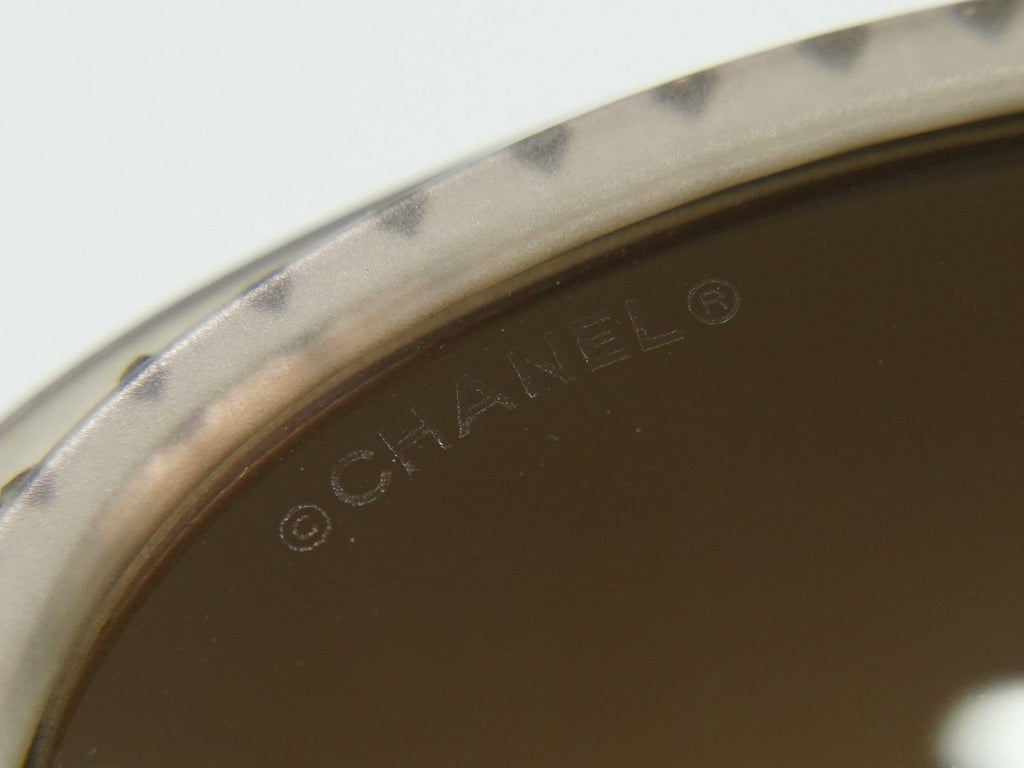 Chanel Logo Cc Sunglasses Plastic Gray Plastic Sunglasse Accessory (Pre-Owned)