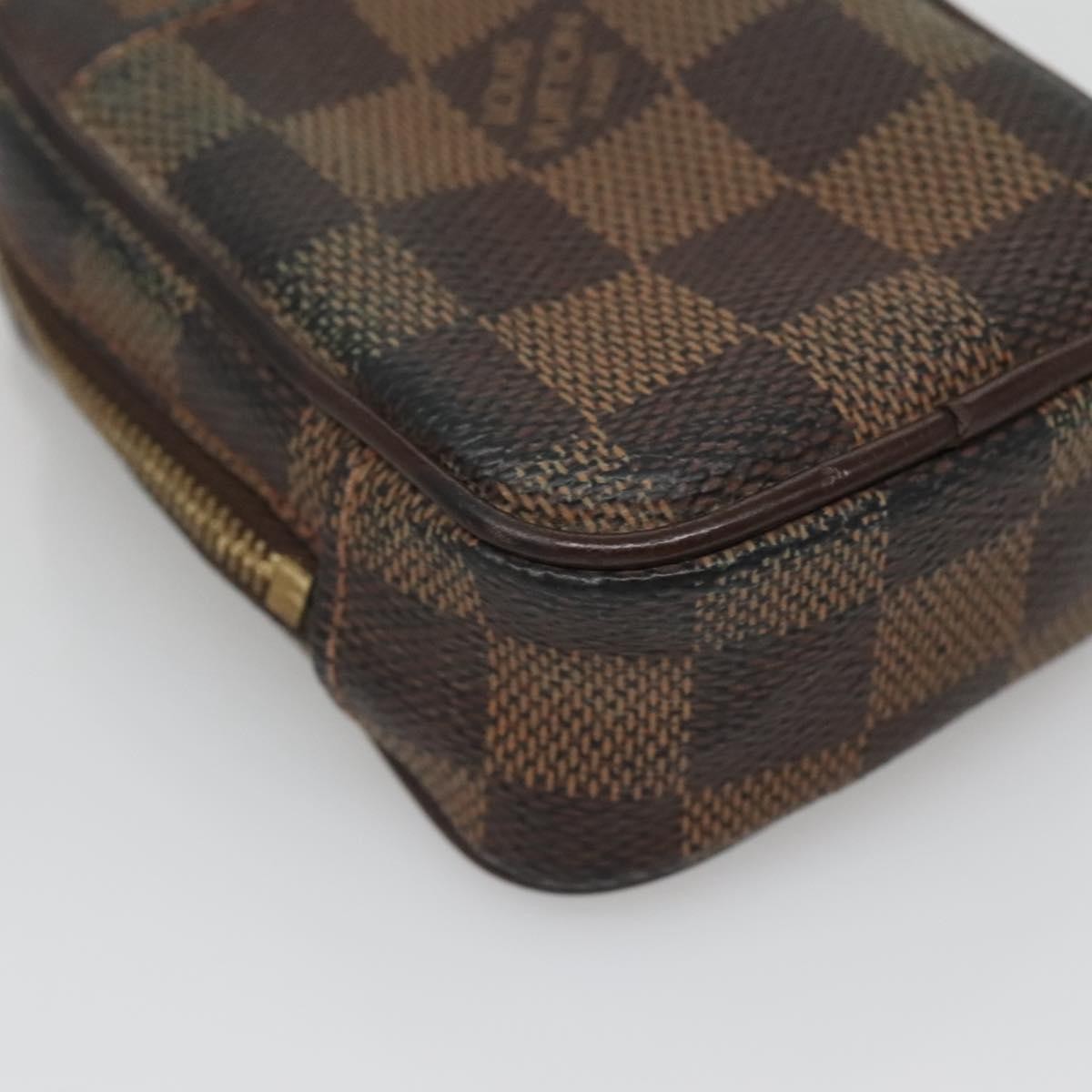 Louis Vuitton Etui Okapi Camera Case Damier Brown Canvas Bag (Pre-Owned)