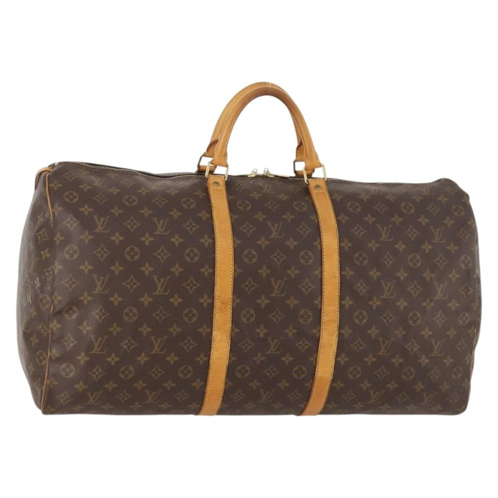 Louis Vuitton Keepall Bag Monogram Canvas Brown Canvas Travel Bag Bag (Pre-Owned)