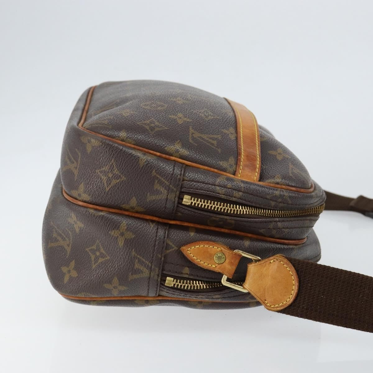 Louis Vuitton Reporter Bag Monogram Canvas Brown Canvas Shoulder Bag Bag (Pre-Owned)