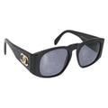 Chanel Logo Cc Sunglasses Plastic Black Plastic Sunglasse Accessory (Pre-Owned)