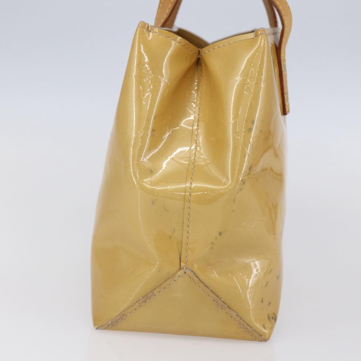 Louis Vuitton Reade Handbag Monogram Vernis Beige Patent_Leather Handbag (Pre-Owned)