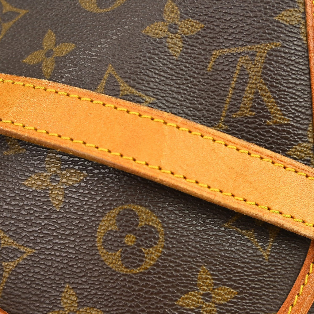 Louis Vuitton Saumur Handbag Monogram Canvas Brown Canvas Shoulder Bag Bag (Pre-Owned)