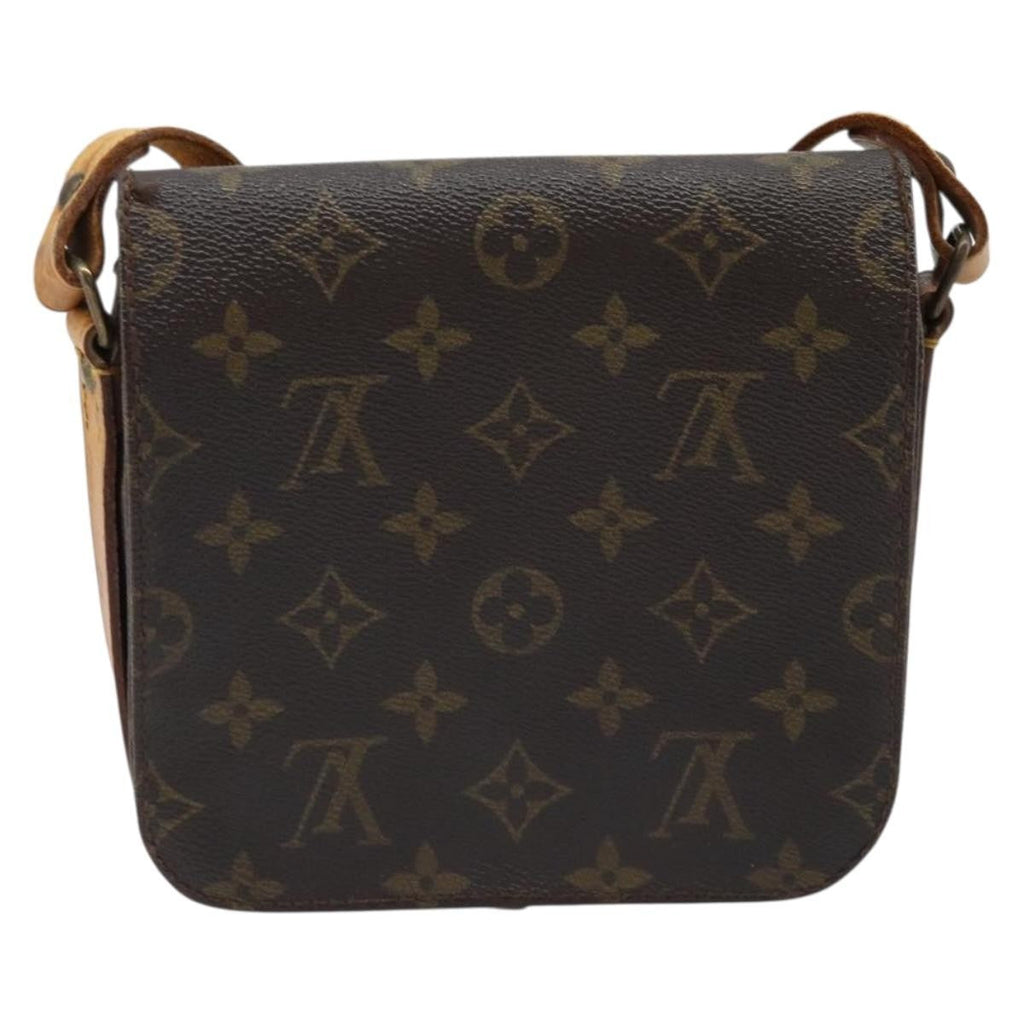 Louis Vuitton Cartouchiere Handbag Monogram Canvas Brown Canvas Shoulder Bag Bag (Pre-Owned)