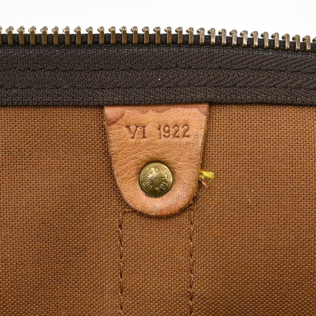 Louis Vuitton Keepall Bandouliere Bag Monogram Canvas Brown Canvas Travel Bag Bag (Pre-Owned)