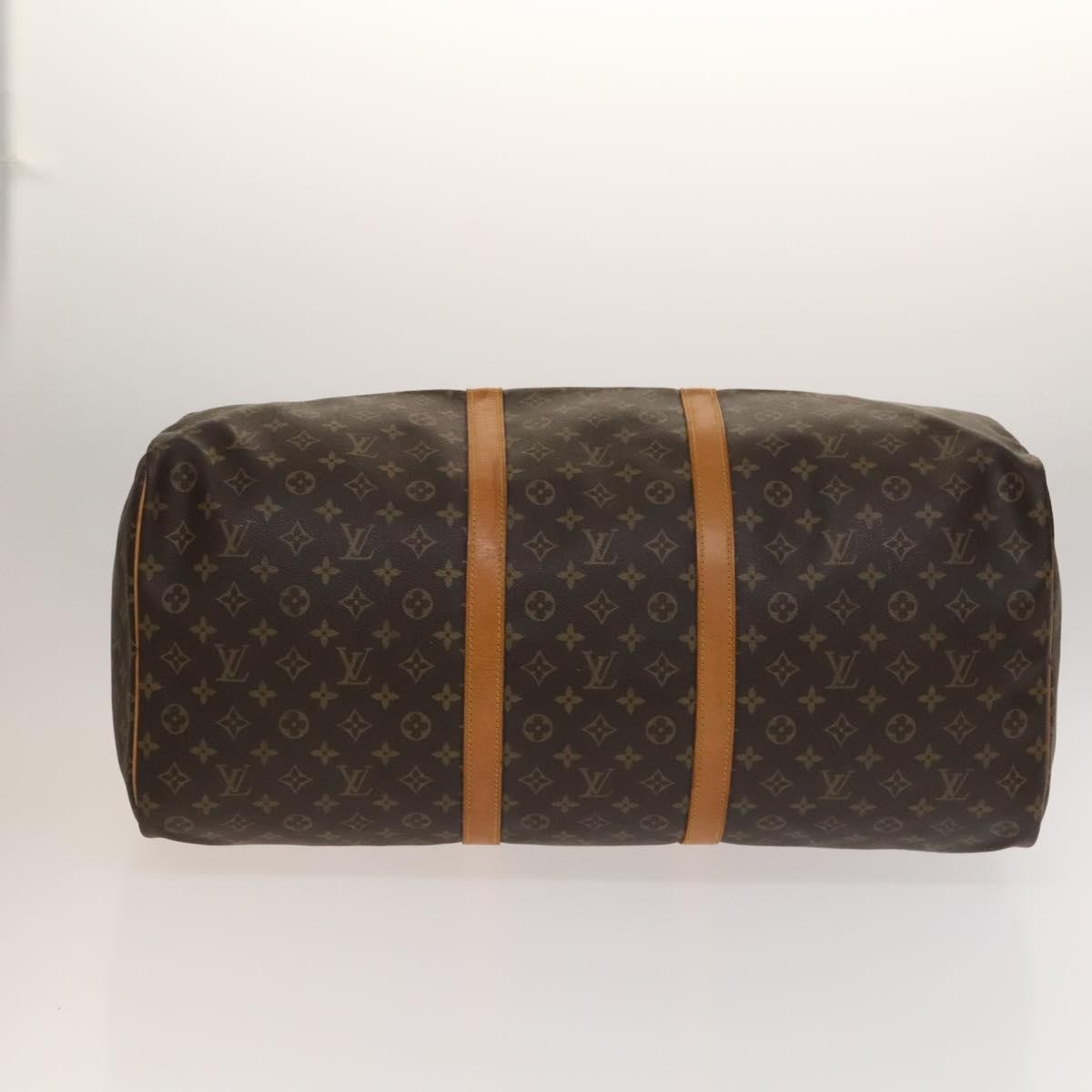 Louis Vuitton Keepall Bag Monogram Canvas Brown Canvas Travel Bag Bag (Pre-Owned)