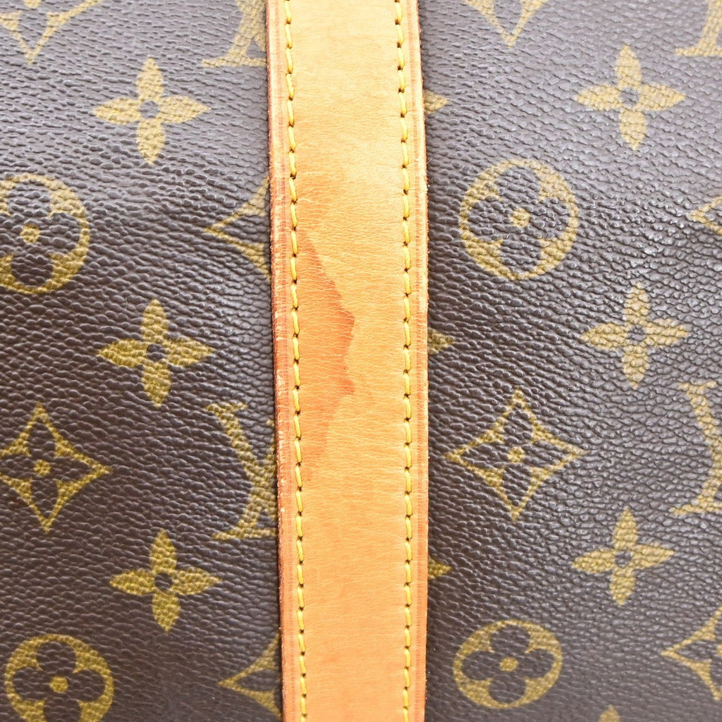 Louis Vuitton Keepall Bandouliere Bag Monogram Canvas Brown Canvas Travel Bag Bag (Pre-Owned)