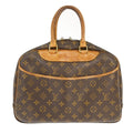 Louis Vuitton Deauville Handbag Monogram Canvas Brown Canvas Handbag (Pre-Owned)