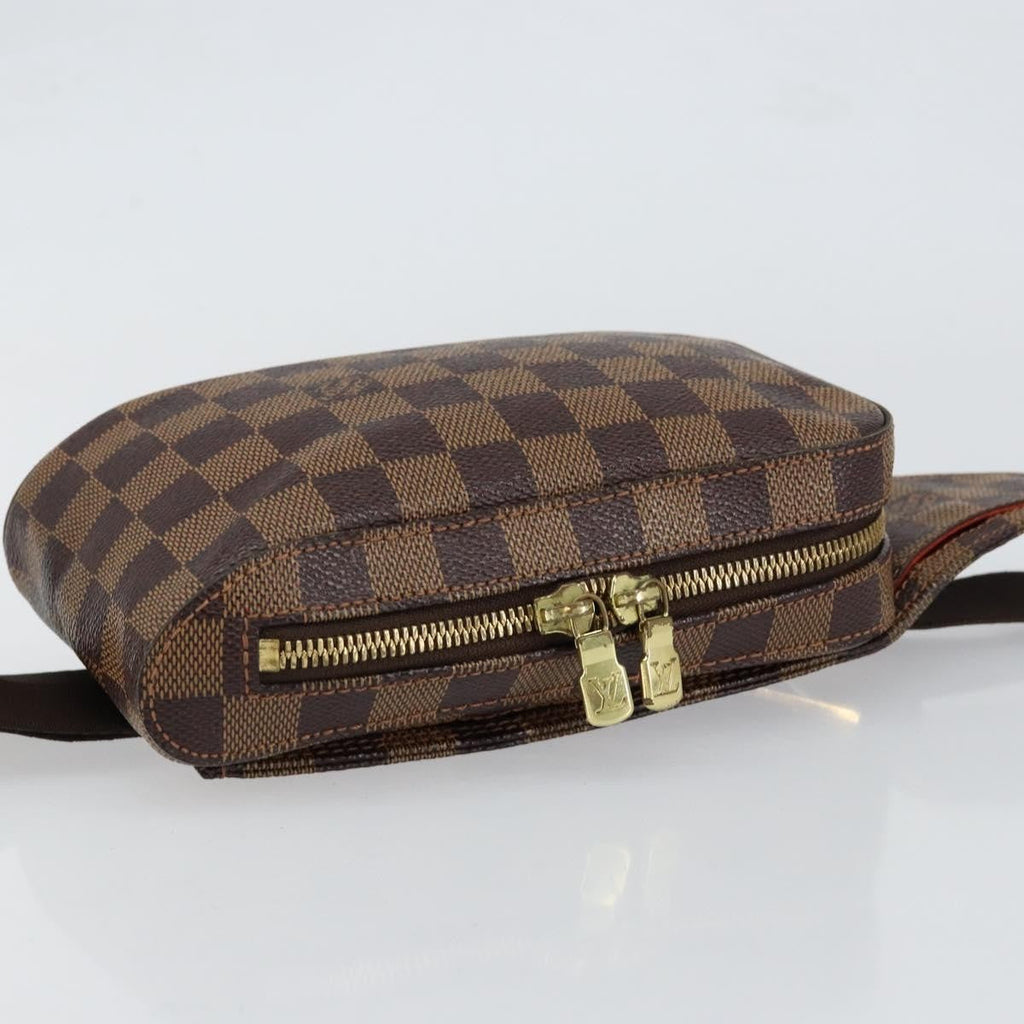 Louis Vuitton Geronimos Waist Bag Damier Brown Canvas Shoulder Bag Bag (Pre-Owned)