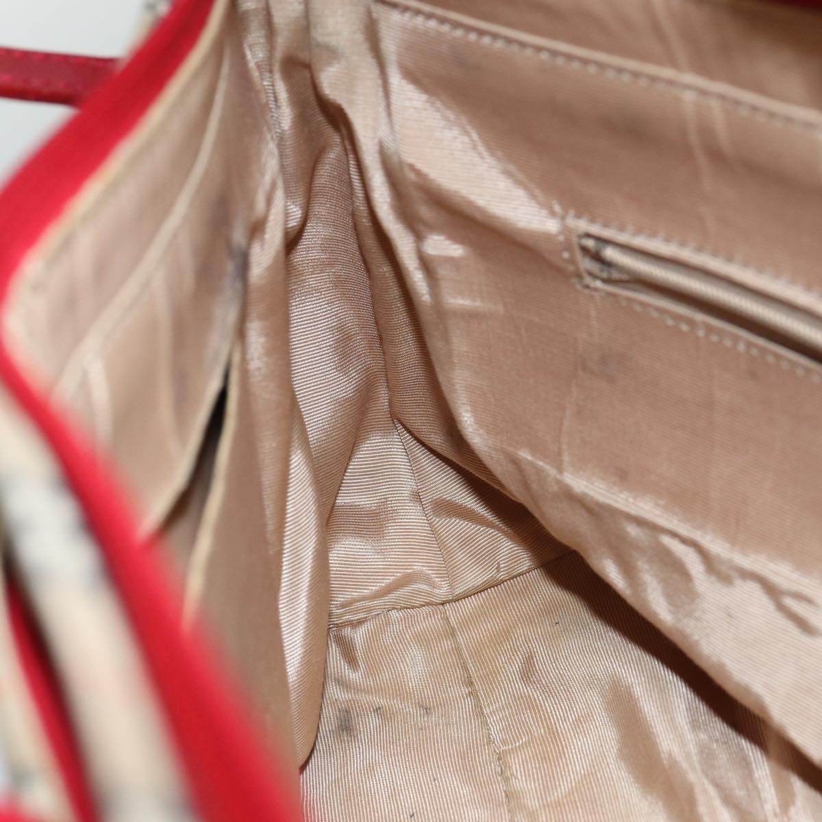 Burberry Nova Check Handbag Nova Check Canvas Beige Canvas Handbag (Pre-Owned)