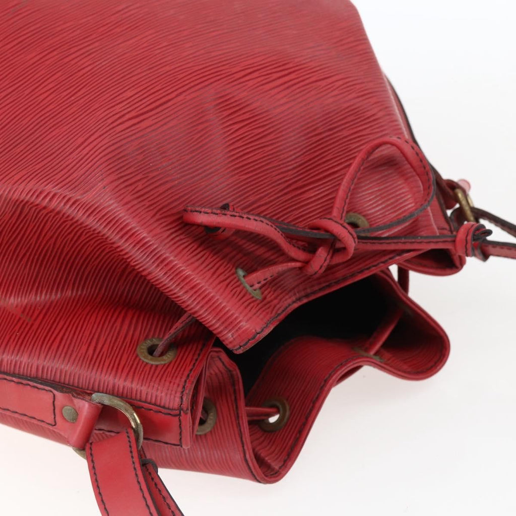 Louis Vuitton Petit Noe Nm Handbag Epi Leather Red Leather Shoulder Bag Bag (Pre-Owned)