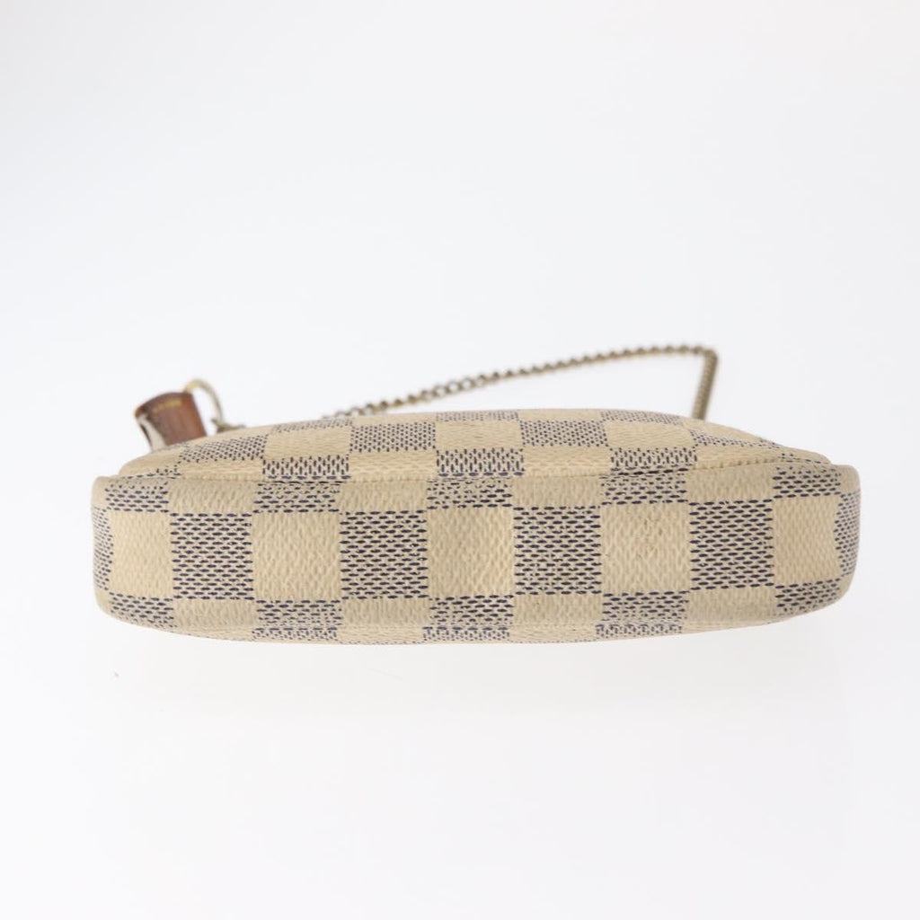 Louis Vuitton Mini Pochette Accessoires Damier Canvas White Canvas Clutche & Pouche Bag (Pre-Owned)