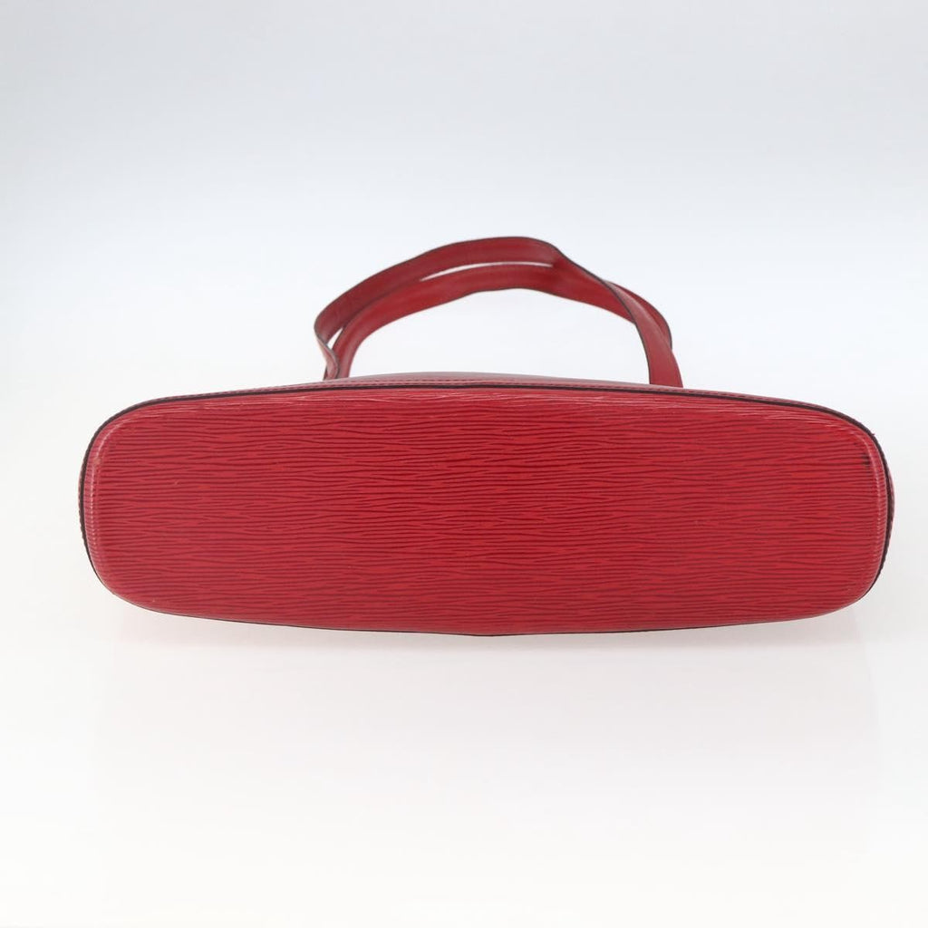 Louis Vuitton Lussac Handbag Epi Leather Red Leather Shoulder Bag Bag (Pre-Owned)