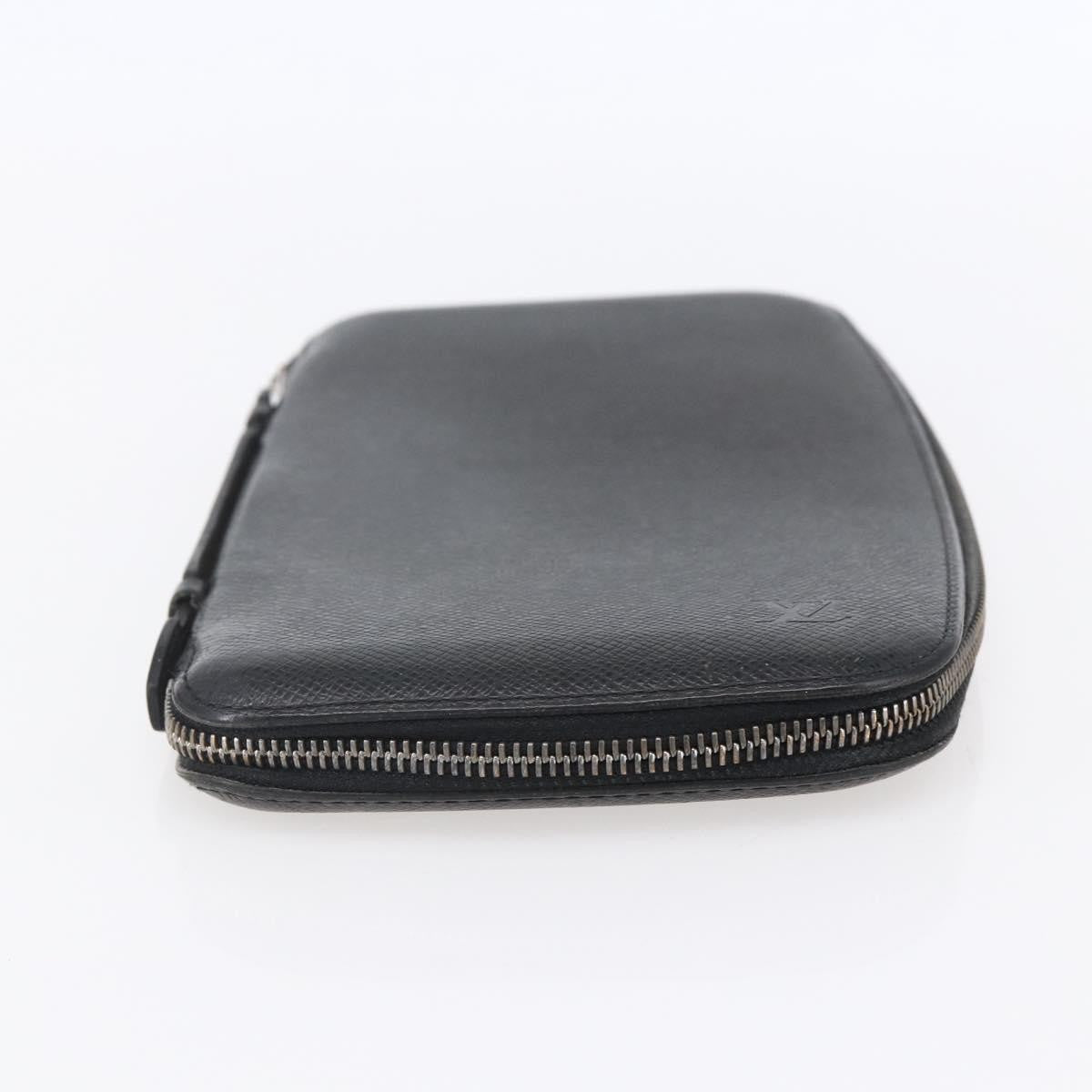 Louis Vuitton Organizer De Voyage Travel Wallet Leather Black Leather Wallets Accessory (Pre-Owned)