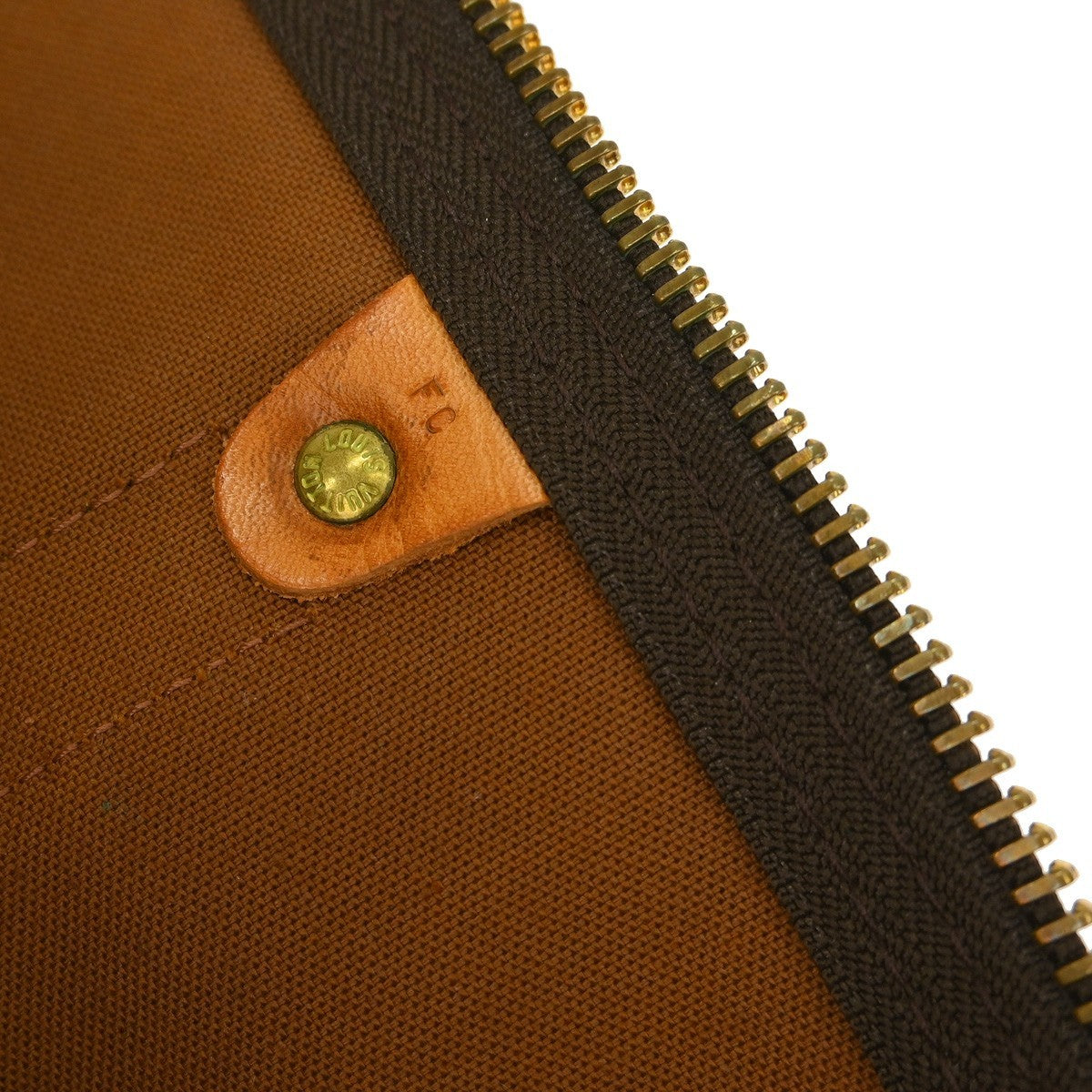 Louis Vuitton Keepall Bandouliere Bag Monogram Canvas Brown Canvas Travel Bag Bag (Pre-Owned)