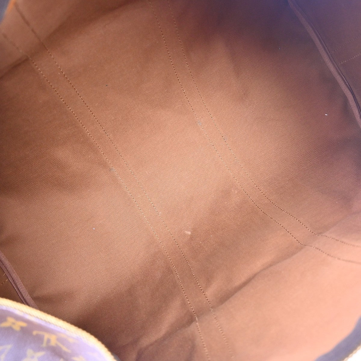 Louis Vuitton Keepall Bandouliere Bag Monogram Canvas Brown Canvas Travel Bag Bag (Pre-Owned)