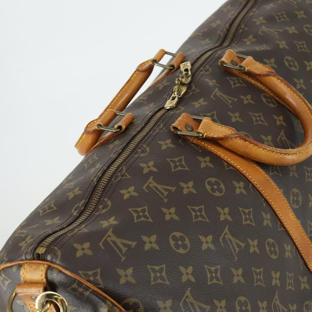 Louis Vuitton Keepall Bandouliere Bag Monogram Canvas Brown Canvas Travel Bag Bag (Pre-Owned)