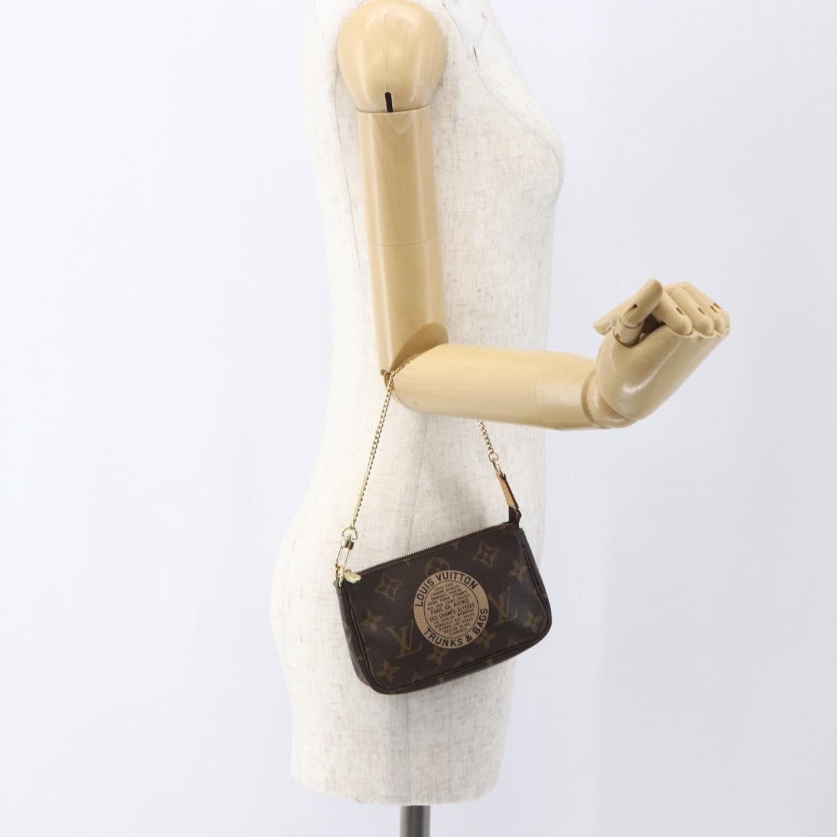 Louis Vuitton Pochette Accessoires Limited Edition Monogram Trunk Brown Canvas Clutche & Pouche Bag (Pre-Owned)