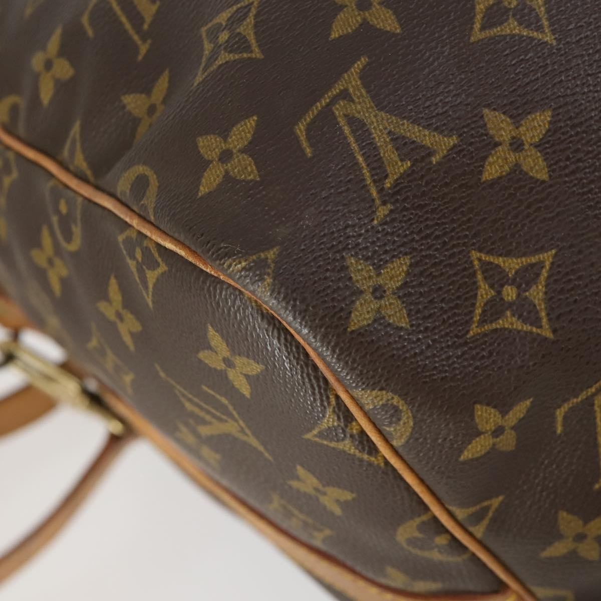 Louis Vuitton Keepall Bandouliere Bag Monogram Canvas Brown Canvas Travel Bag Bag (Pre-Owned)